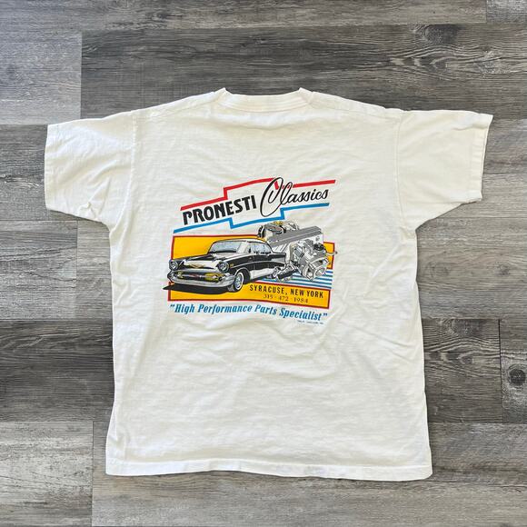 Vintage Fruit of the Loom Pronesti Classics‎ Syracuse NY Mens XL Muscle Car Tee - Picture 1 of 7